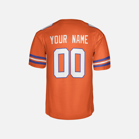 Personalized Denver Fan Orange Football Jersey – 1977 Retro Style Custom Name & Number