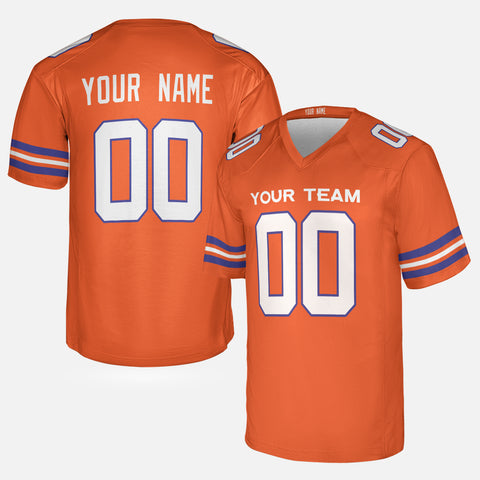 Personalized Denver Fan Orange Football Jersey – 1977 Retro Style Custom Name & Number
