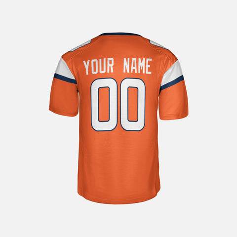 Personalized Denver Fan Orange Football Jersey – Custom Name & Number