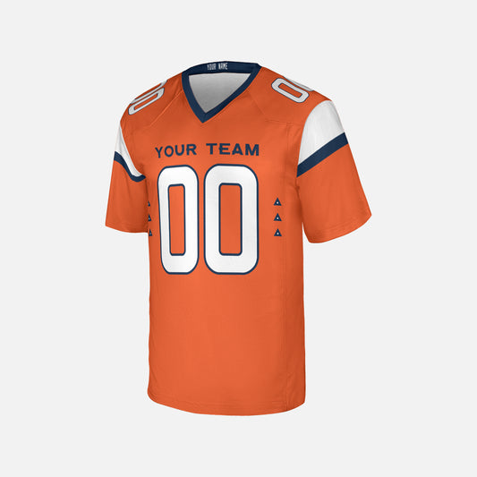 Personalized Denver Fan Orange Football Jersey – Custom Name & Number