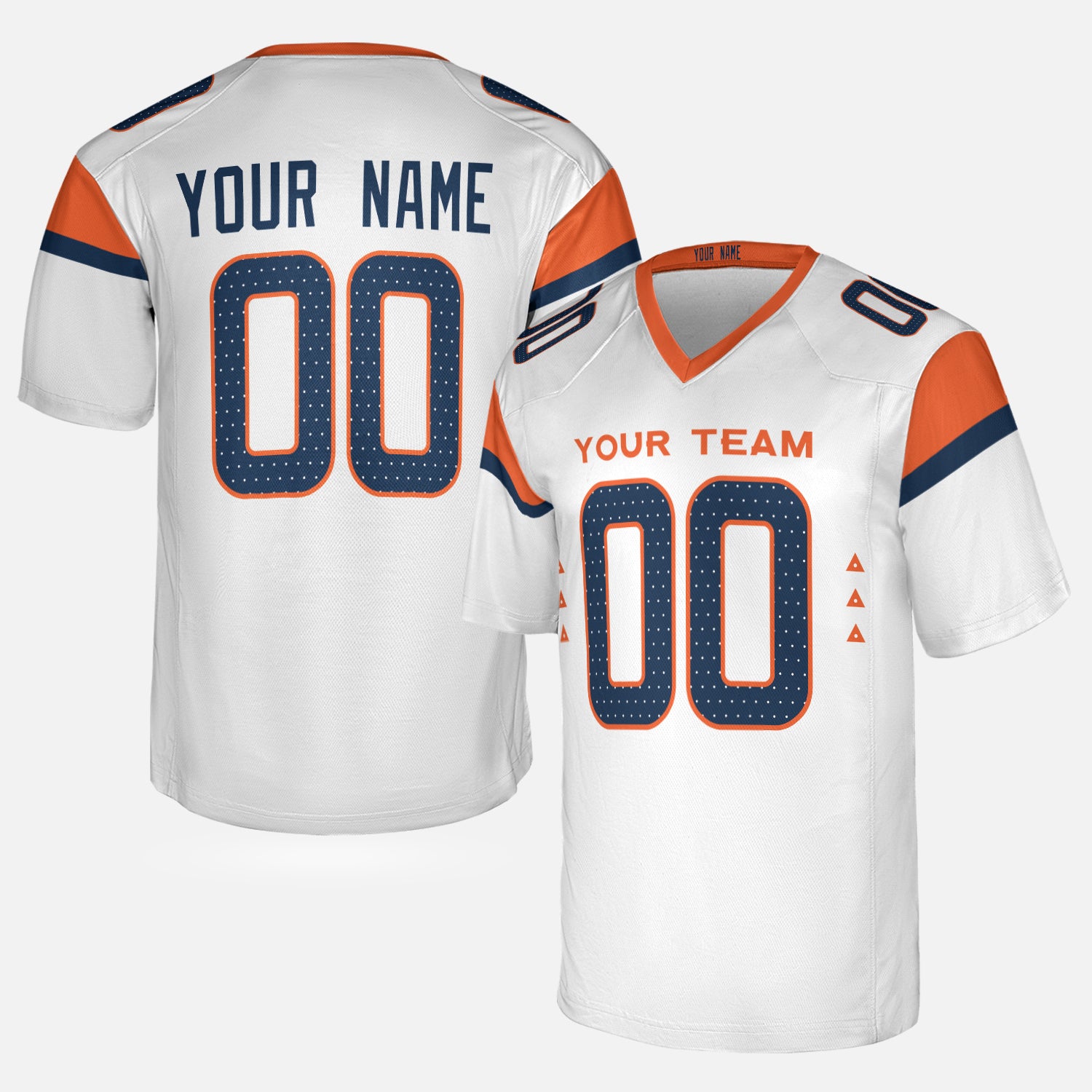 Personalized Denver Fan White Football Jersey – Mile High Style Custom Name & Number