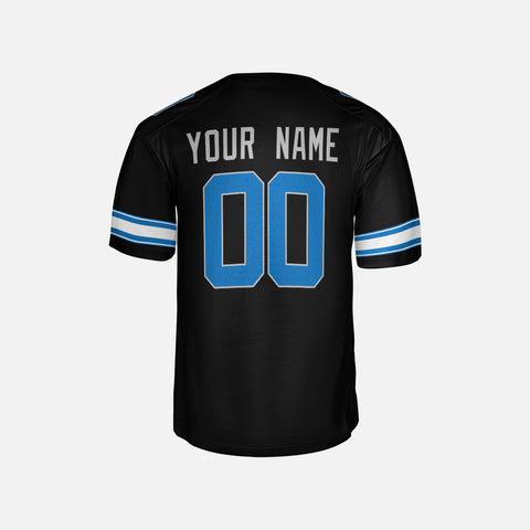 Personalized Detroit Fan Black Football Jersey – Alternate Style Custom Name & Number