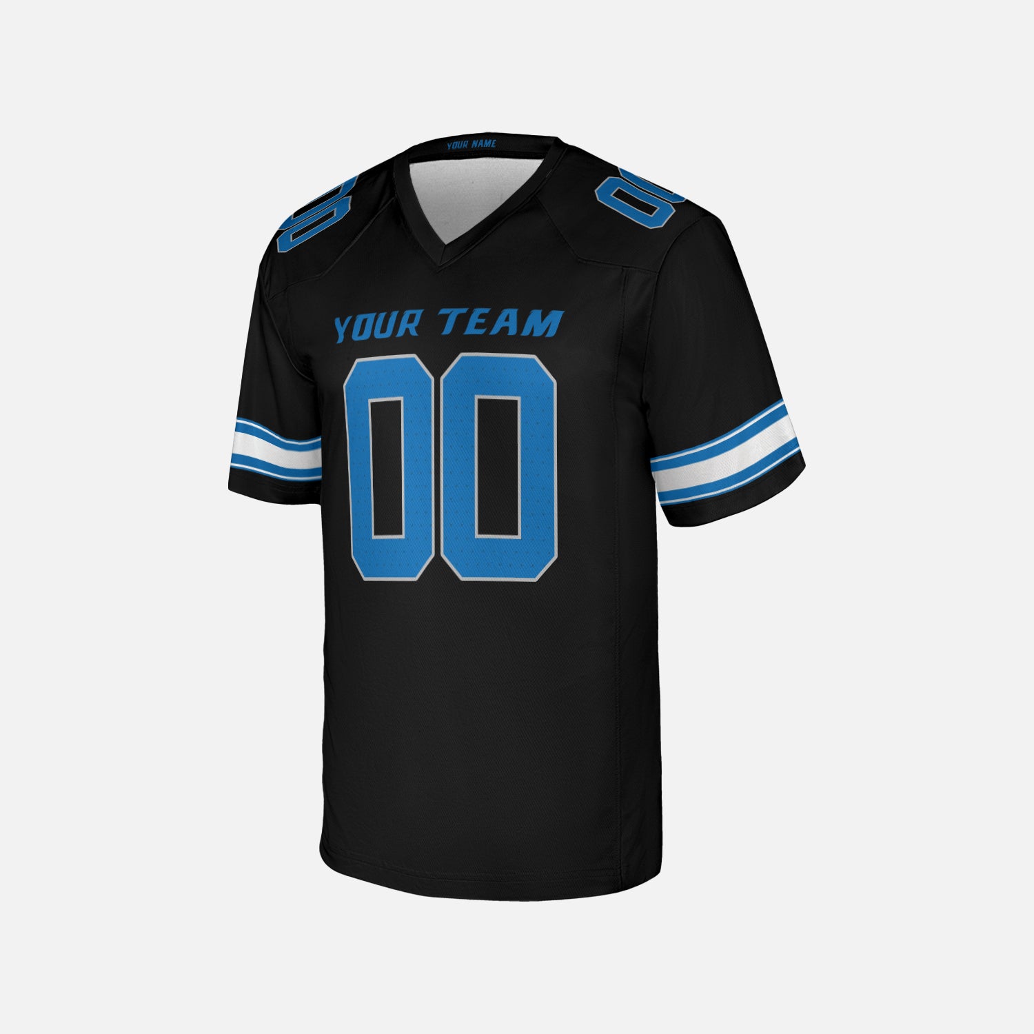 Personalized Detroit Fan Black Football Jersey – Alternate Style Custom Name & Number