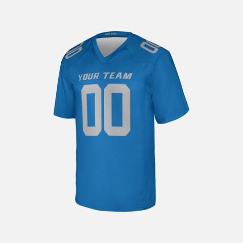 Personalized Detroit Fan Blue Football Jersey – Alternate Style Custom Name & Number