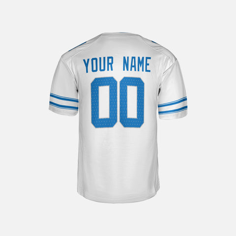 Personalized Detroit Fan White Football Jersey – Custom Name & Number