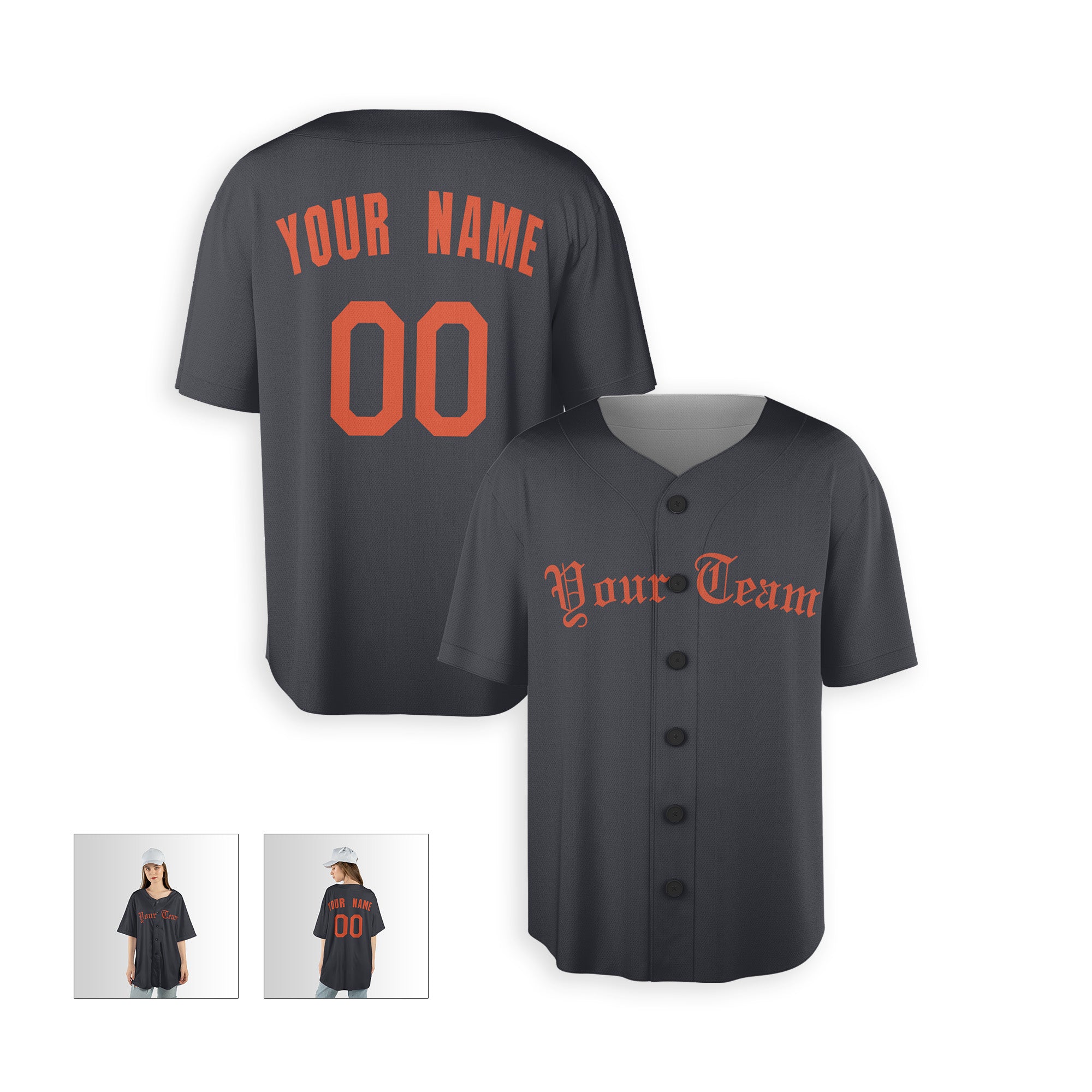 Personalized Detroit Fan Black Baseball Jersey – Alternate Style Custom Name & Number