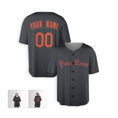 Personalized Detroit Fan Black Baseball Jersey – Alternate Style Custom Name & Number