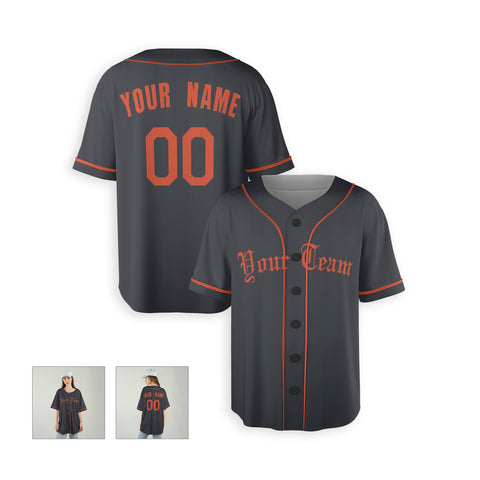 Personalized Detroit Fan Black Baseball Jersey – Alternate Style Custom Name & Number
