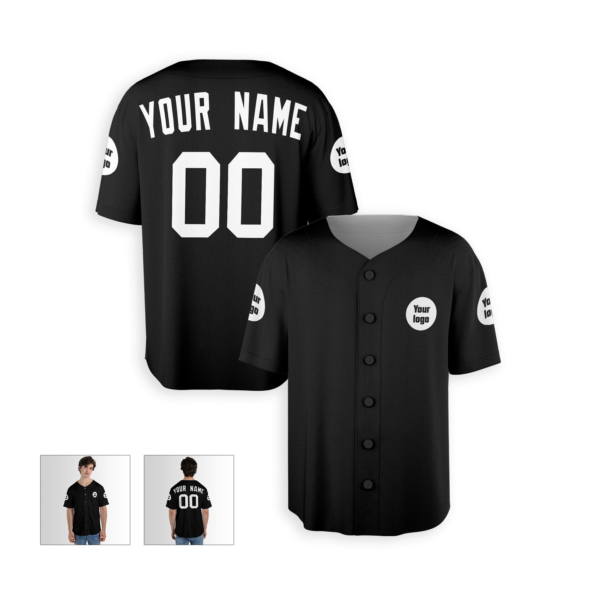 Personalized Detroit Fan Black Baseball Jersey – Alternate Style Custom Name & Number
