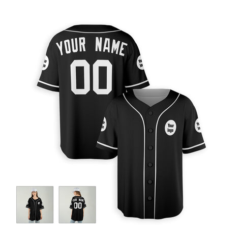 Personalized Detroit Fan Black Baseball Jersey – Alternate Style Custom Name & Number