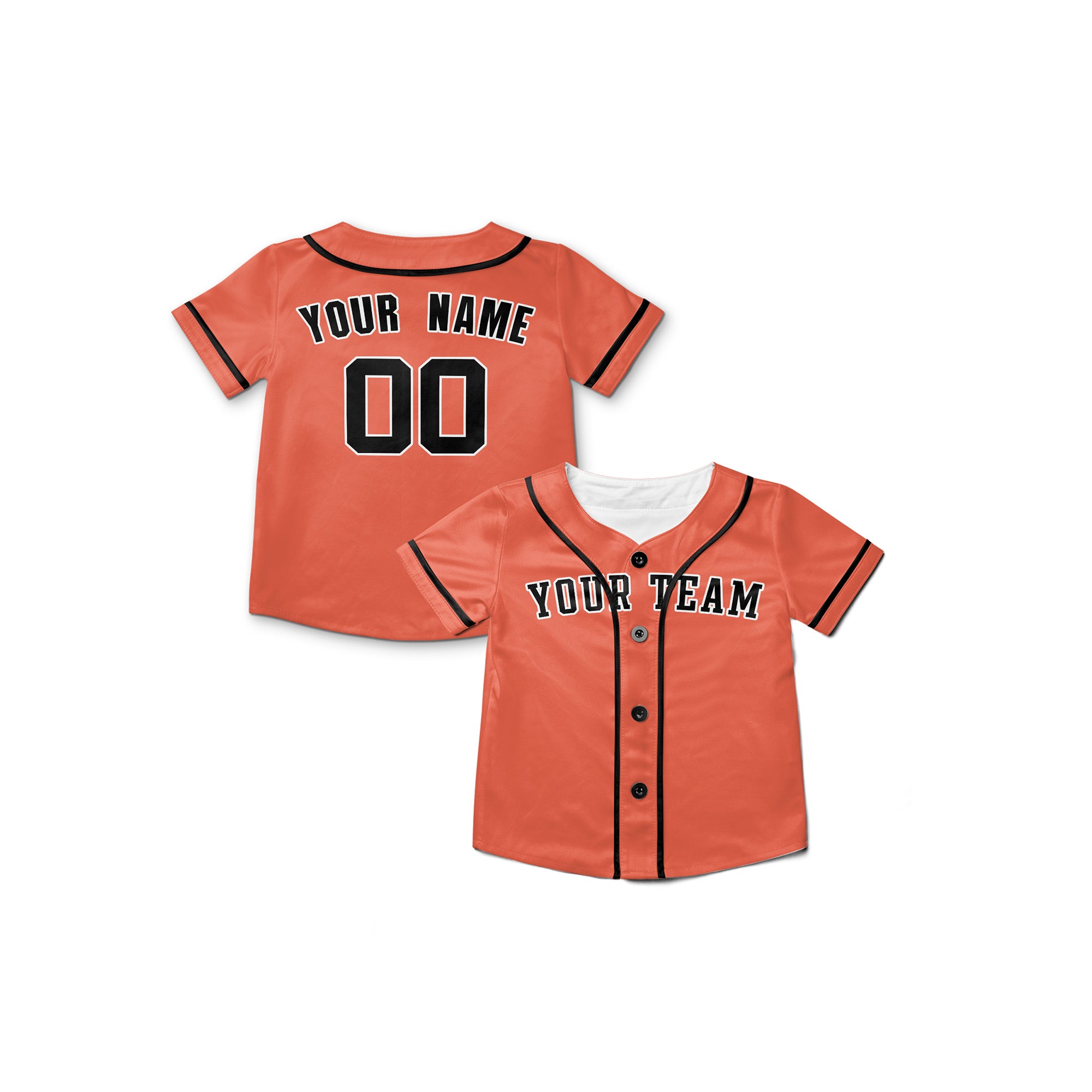 Personalized Detroit Fan Orange Baseball Jersey – Heritage Style Custom Name & Number