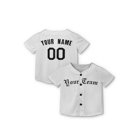 Personalized Detroit Fan White Baseball Jersey – Home Style Custom Name & Number