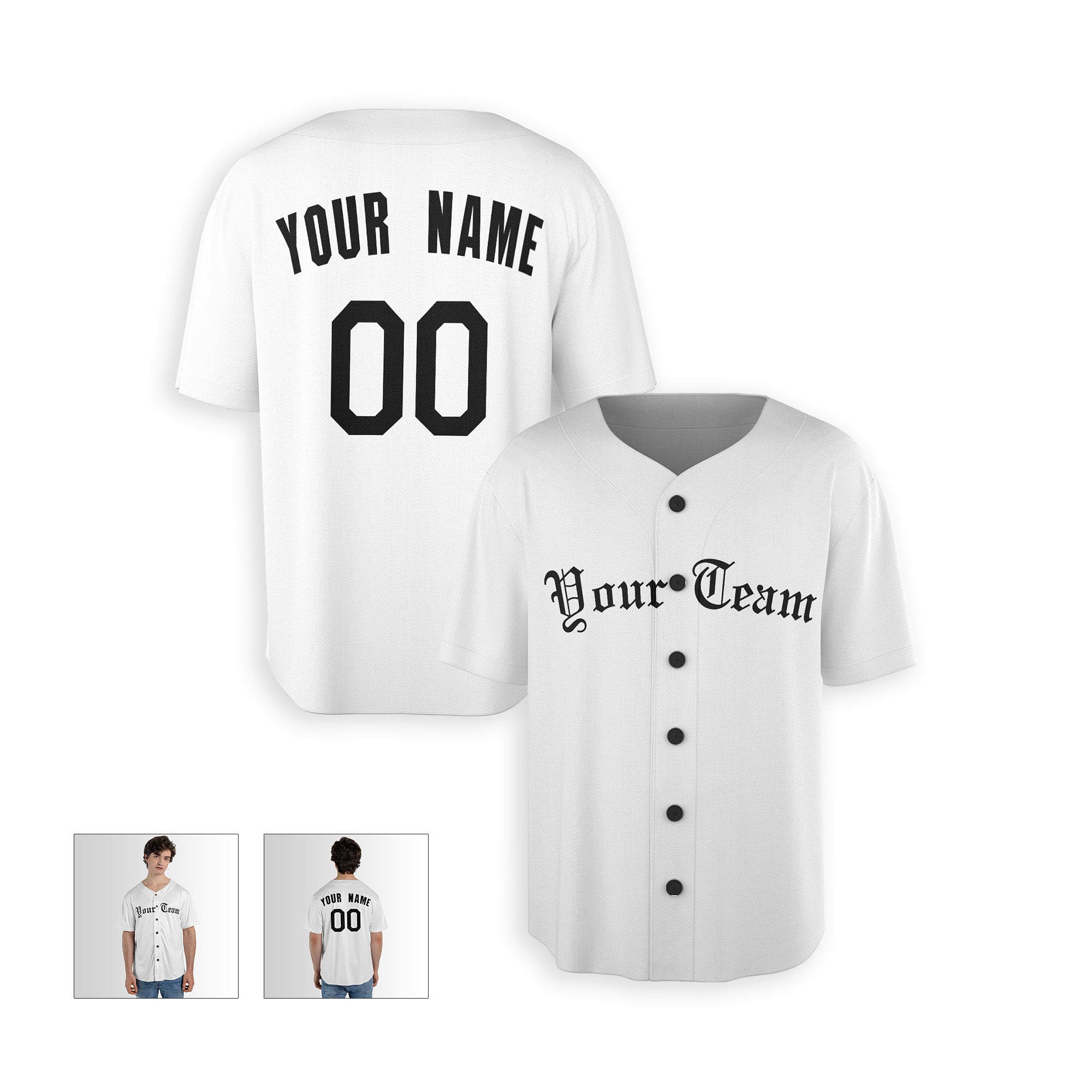 Personalized Detroit Fan White Baseball Jersey – Home Style Custom Name & Number