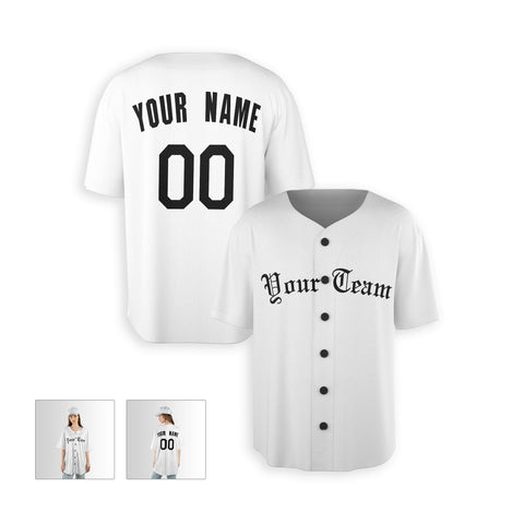 Personalized Detroit Fan White Baseball Jersey – Home Style Custom Name & Number