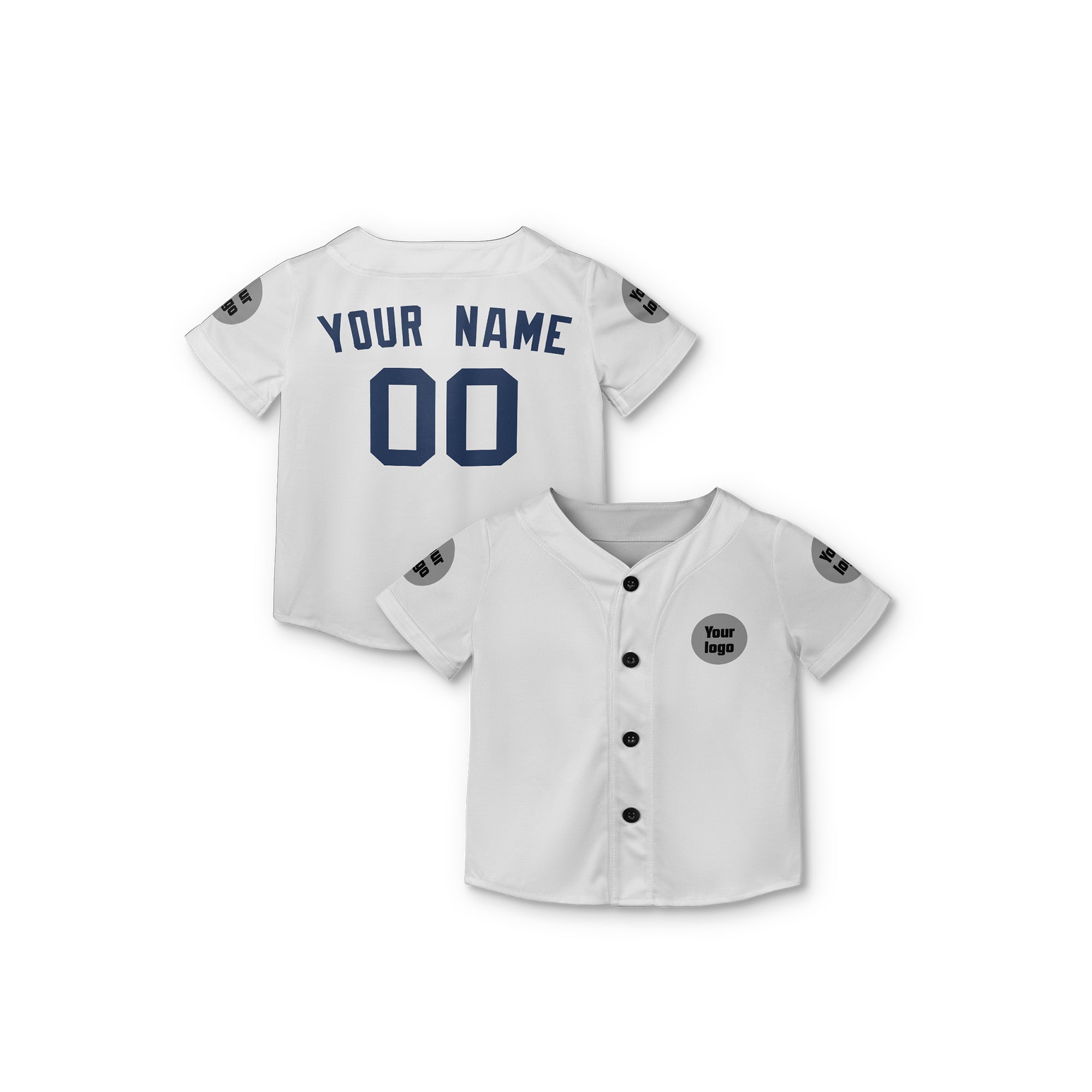 Personalized Detroit Fan White Baseball Jersey – Custom Name & Number