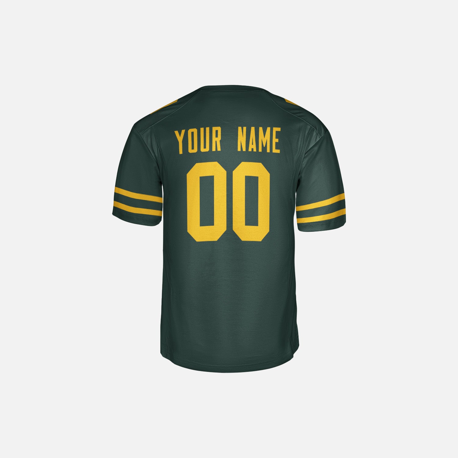 Personalized Green Bay Fan Dark Green Football Jersey – Alternate Style Custom Name & Number