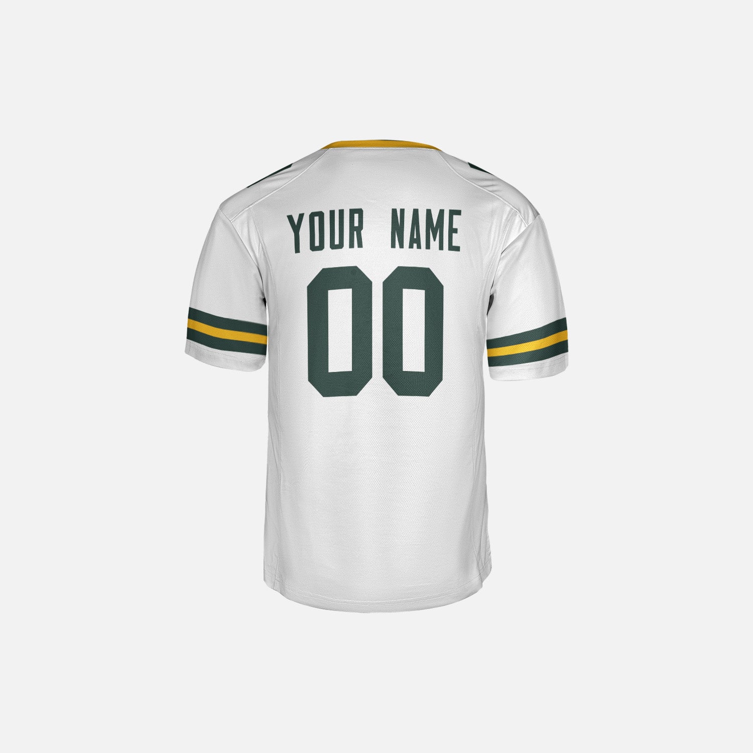 Personalized Green Bay Fan White Football Jersey – Custom Name & Number