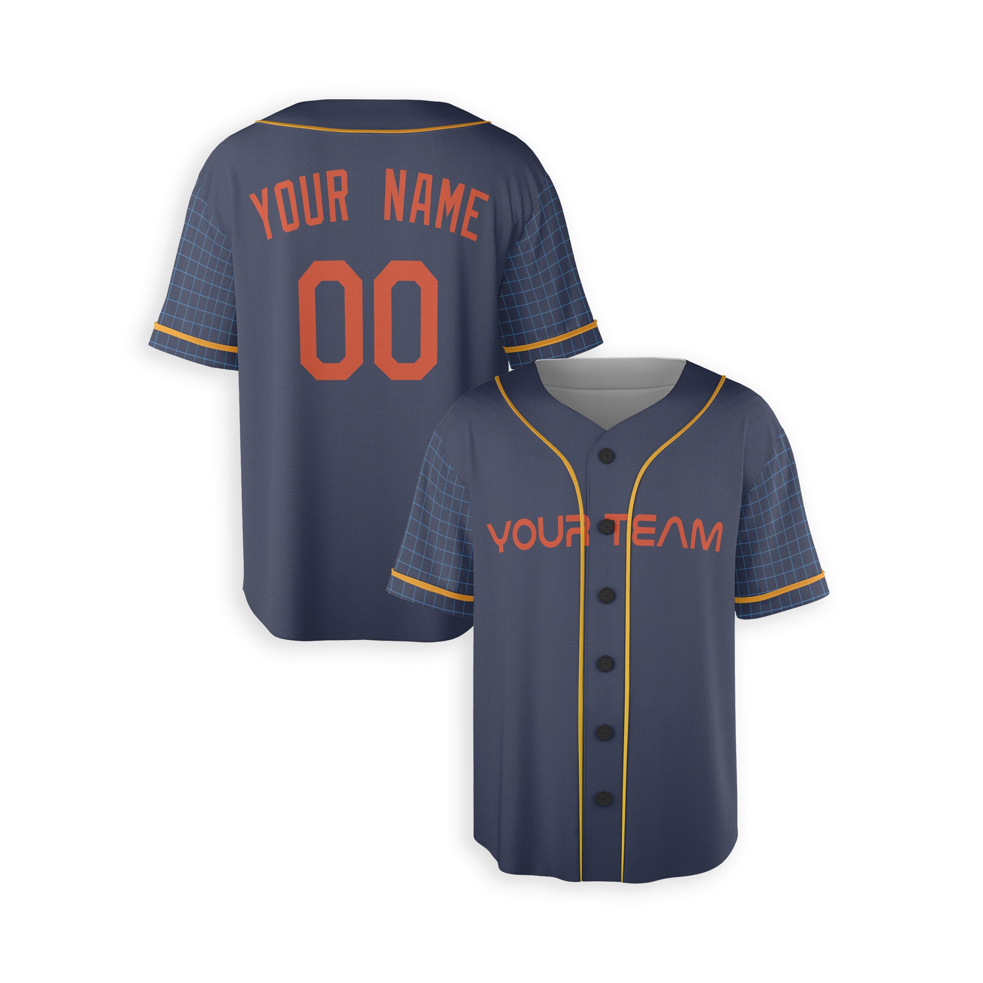 Personalized Houston Fan Navy Baseball Jersey – City Style Custom Name & Number