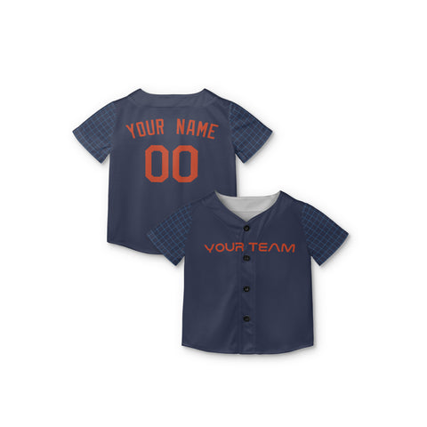 Personalized Houston Fan Navy Baseball Jersey – City Style Custom Name & Number