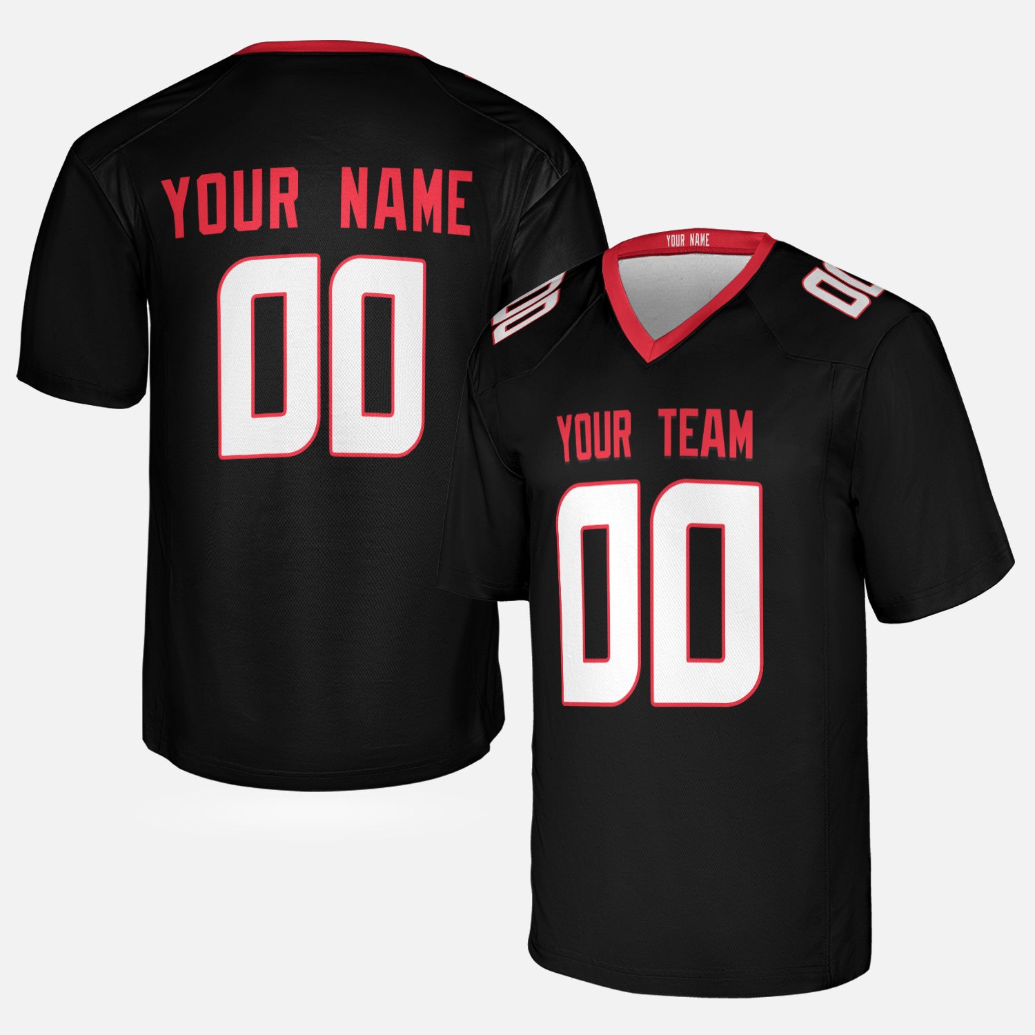 Personalized Houston Fan Black Football Jersey – Alternate Style Custom Name & Number