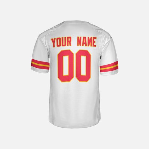 Personalized Kansas City Fan White Football Jersey – Custom Name & Number