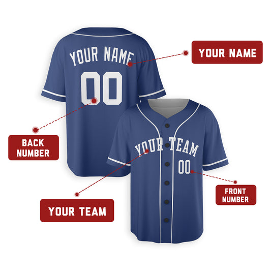 Personalized Kansas City Fan Royal Baseball Jersey – Alternate Style Custom Name & Number