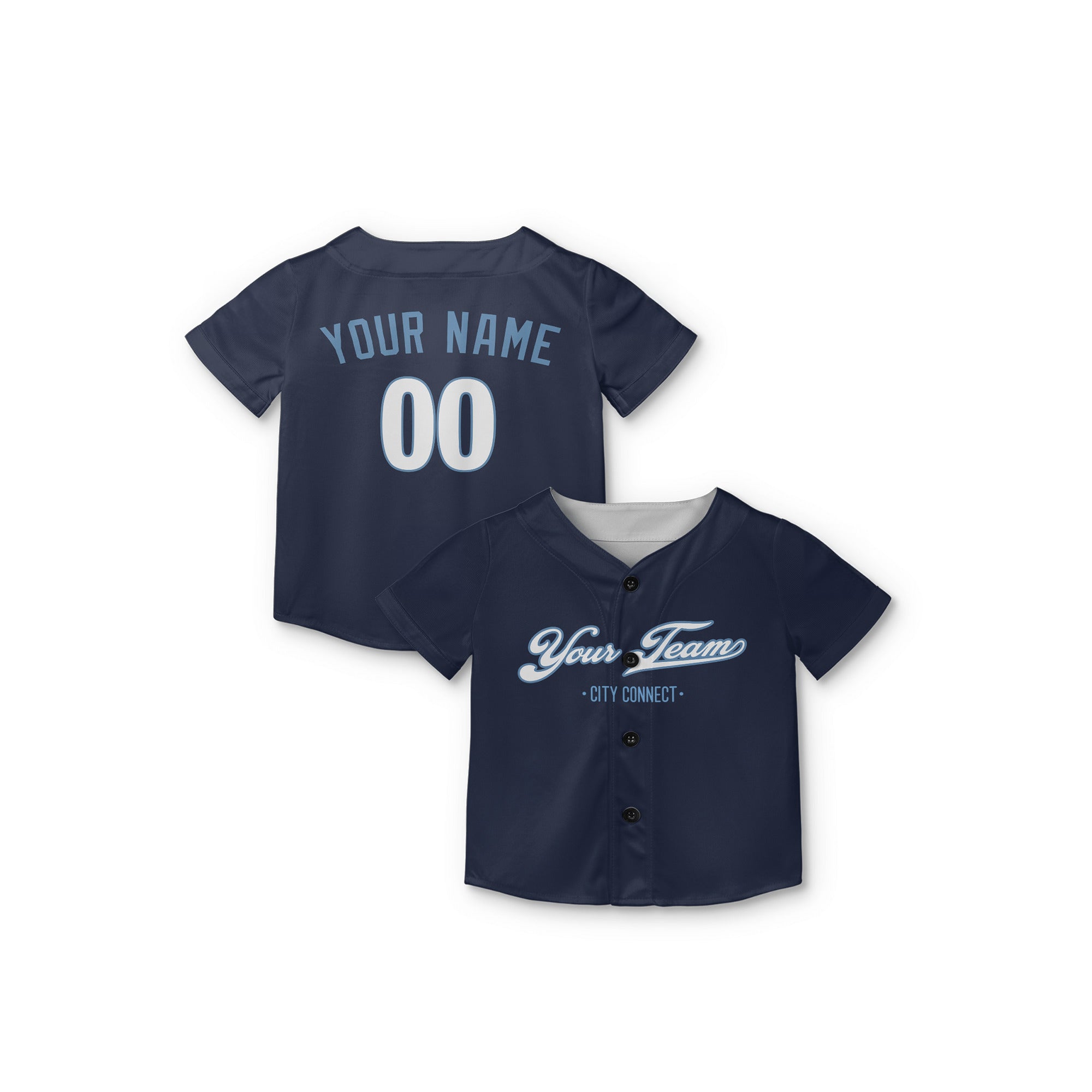 Personalized Kansas City Fan Navy Baseball Jersey – City Style Custom Name & Number