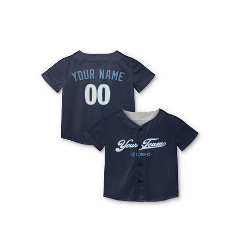 Personalized Kansas City Fan Navy Baseball Jersey – City Style Custom Name & Number