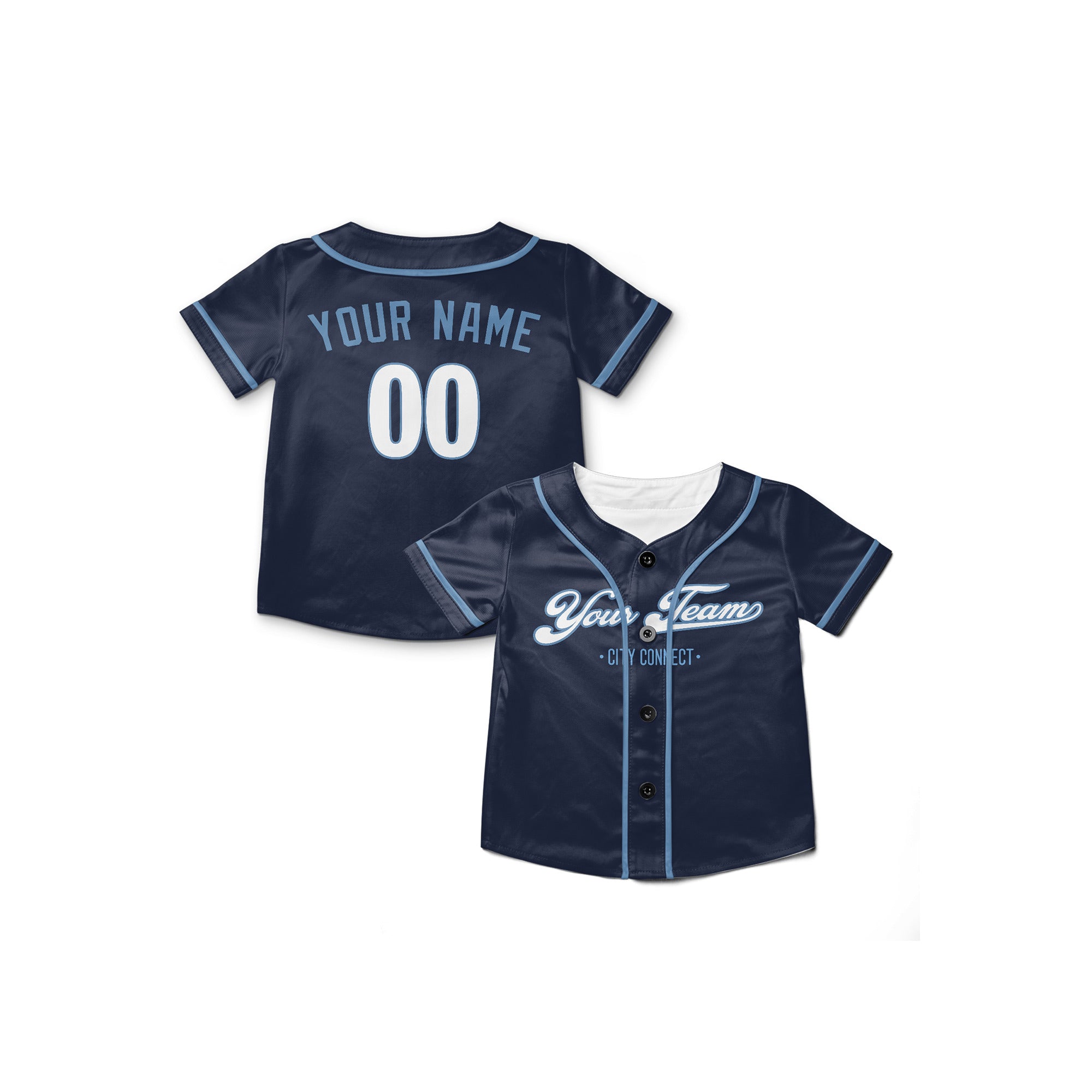 Personalized Kansas City Fan Navy Baseball Jersey – City Style Custom Name & Number