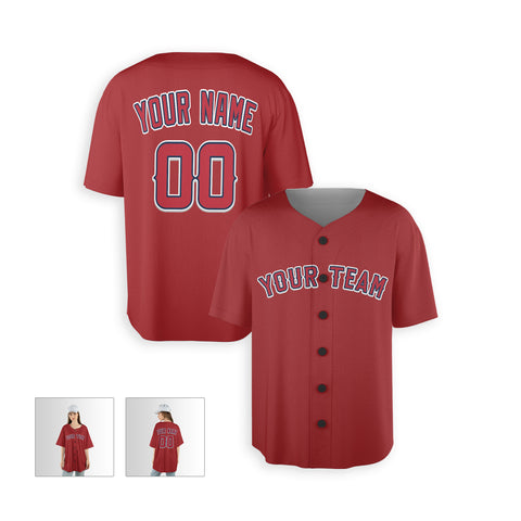 Personalized Los Angeles Fan Red Baseball Jersey – Alternate Style Custom Name & Number