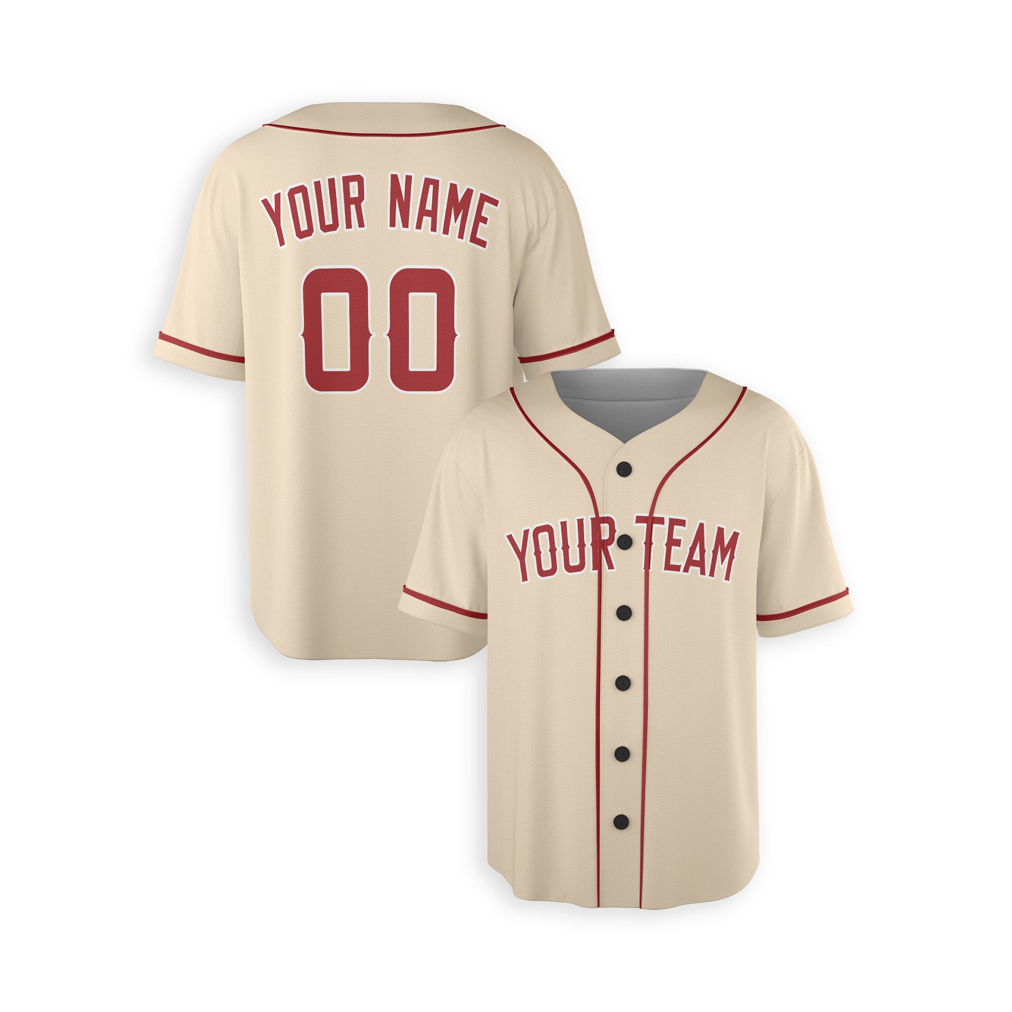 Personalized Los Angeles Fan Cream Baseball Jersey – City Style Custom Name & Number