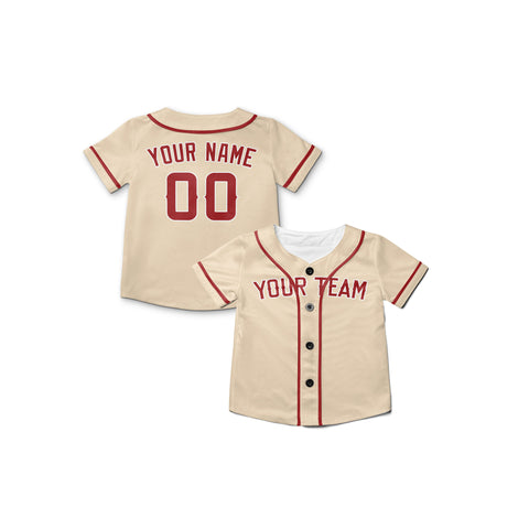 Personalized Los Angeles Fan Cream Baseball Jersey – City Style Custom Name & Number