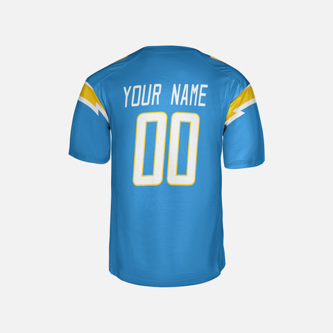 Personalized Los Angeles Fan Powder Blue Football Jersey – Custom Name & Number