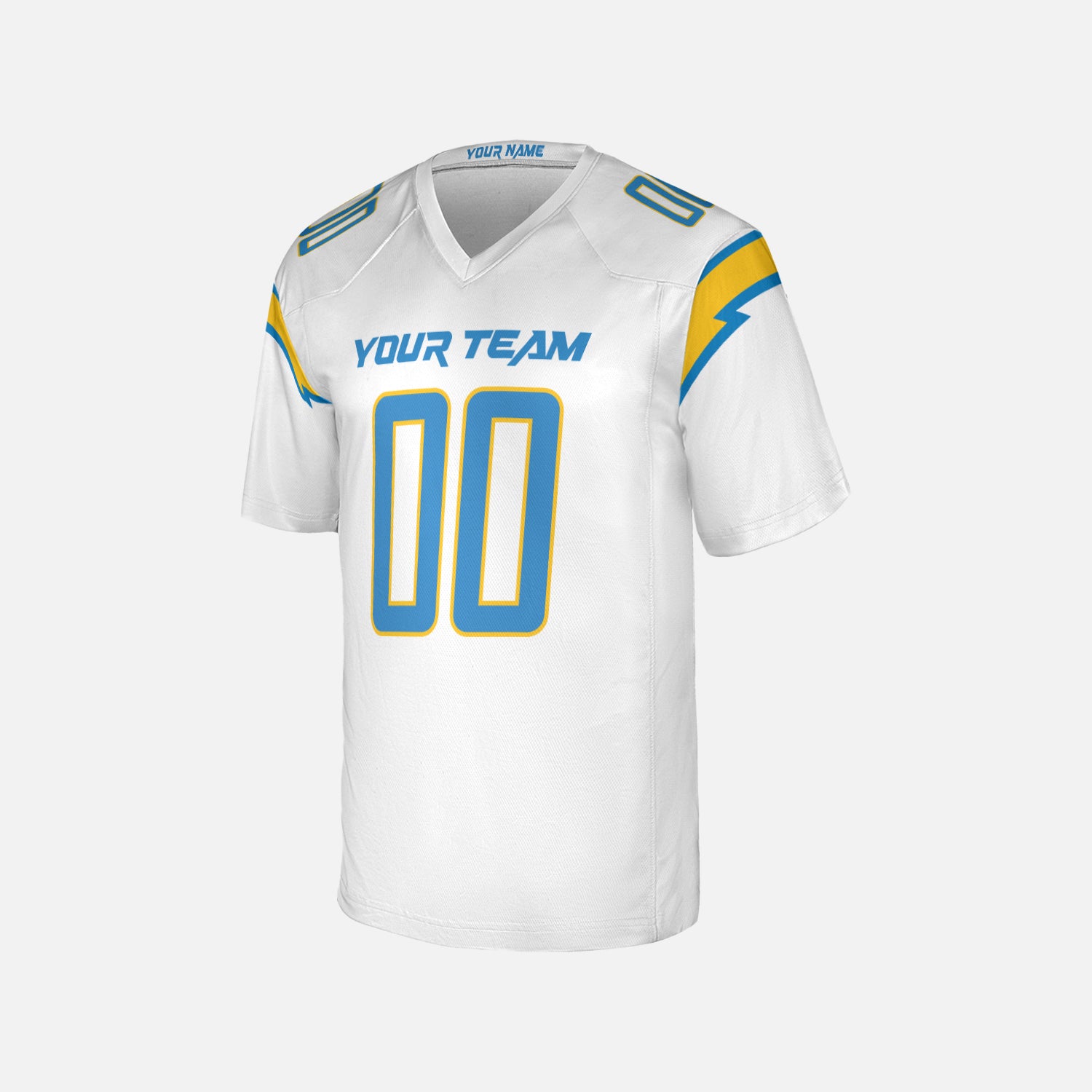 Personalized Los Angeles Fan White Football Jersey – Custom Name & Number