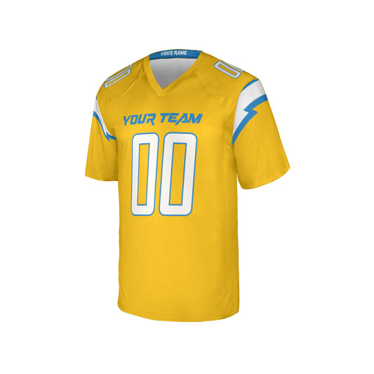 Personalized Los Angeles Chargers Yellow Alternate Charger Power Football Jersey – Custom Name & Number