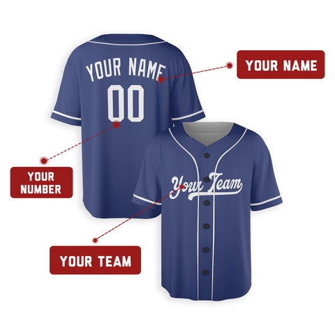 Personalized Los Angeles Fan Royal Baseball Jersey – City Style Custom Name & Number