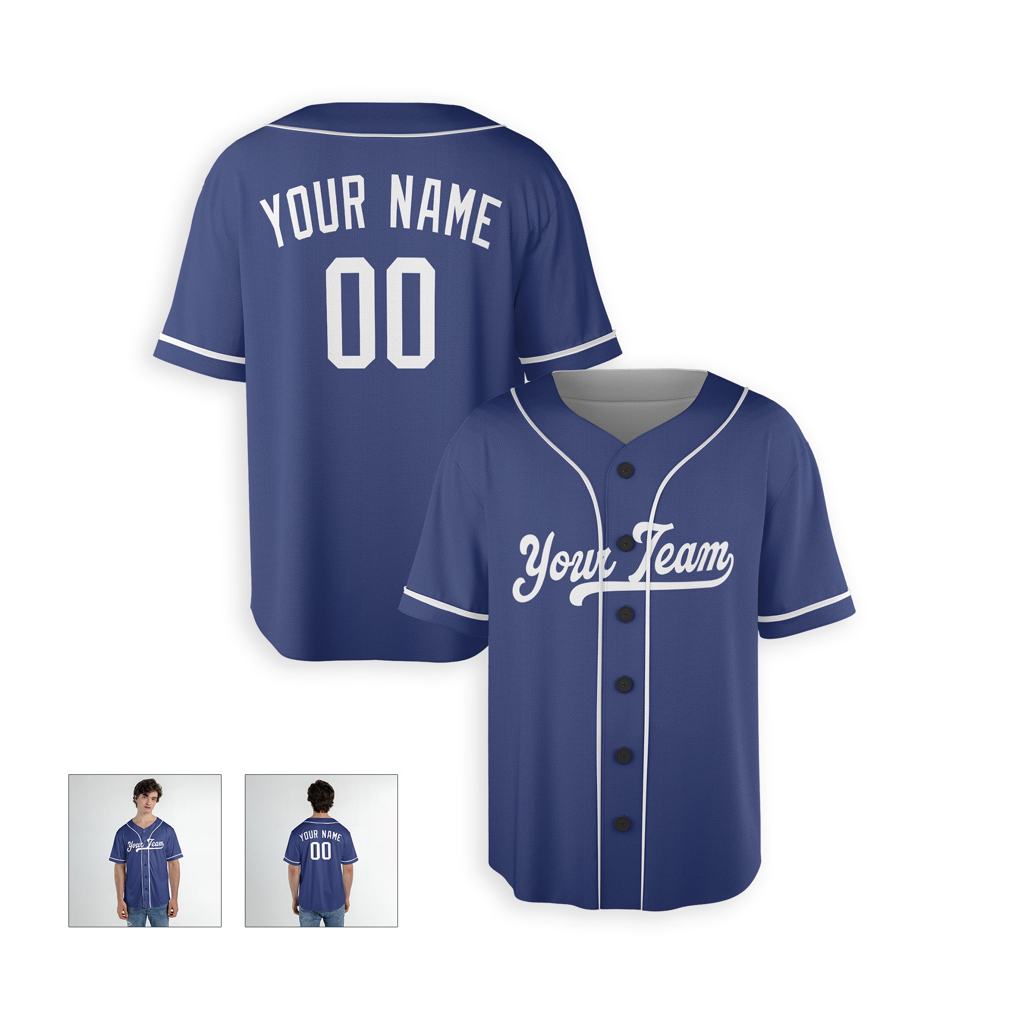 Personalized Los Angeles Fan Royal Baseball Jersey – City Style Custom Name & Number
