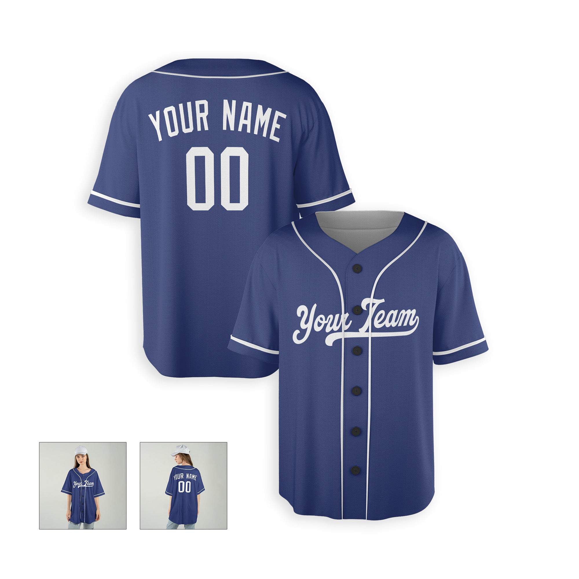Personalized Los Angeles Fan Royal Baseball Jersey – City Style Custom Name & Number