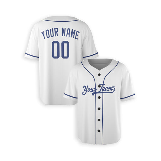 Personalized Los Angeles Fan White Baseball Jersey – Home Style Custom Name & Number