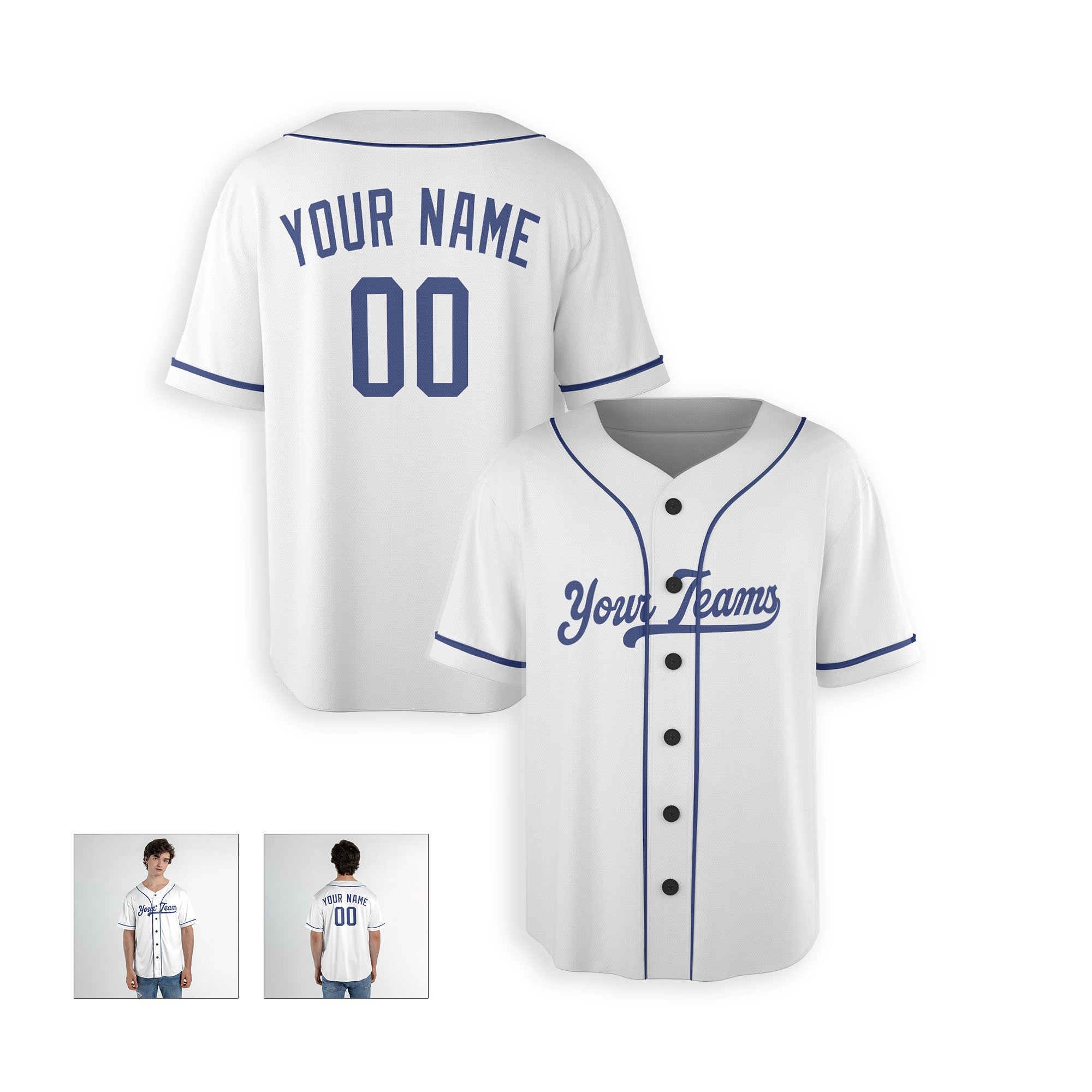 Personalized Los Angeles Fan White Baseball Jersey – Home Style Custom Name & Number