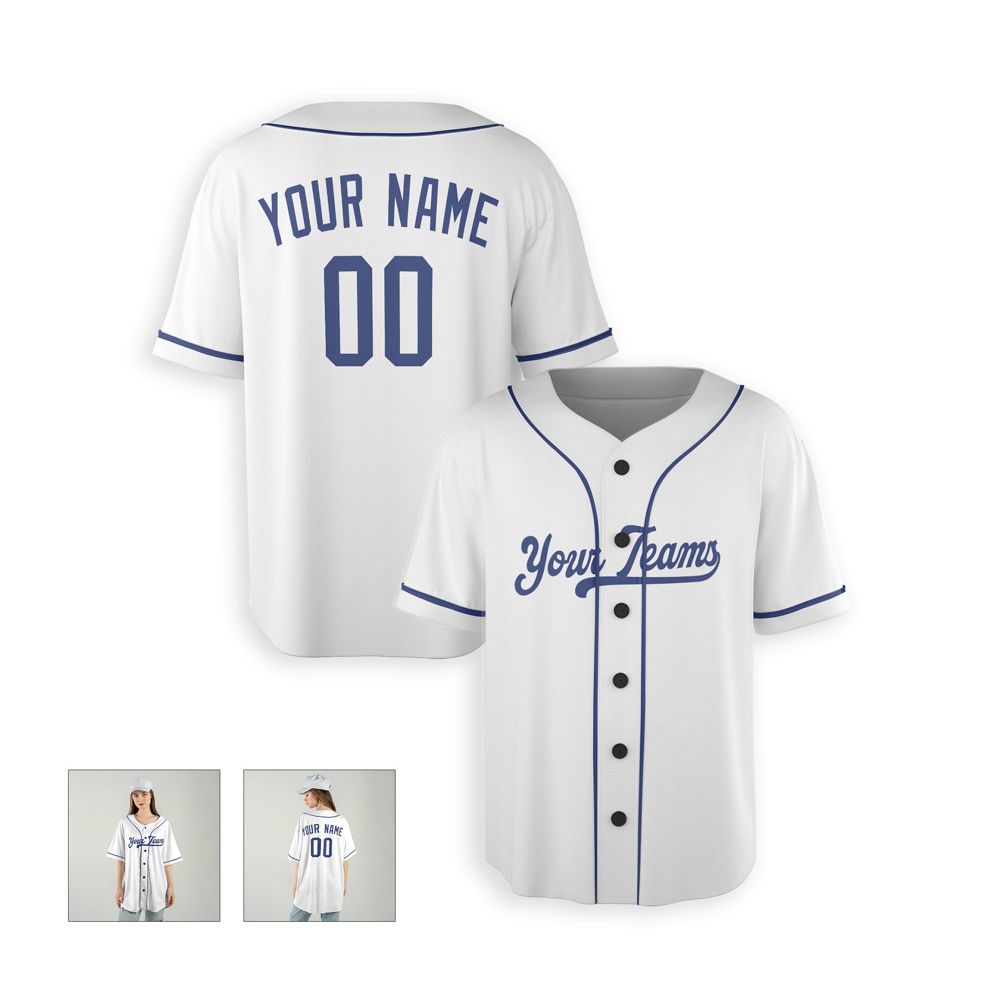 Personalized Los Angeles Fan White Baseball Jersey – Home Style Custom Name & Number