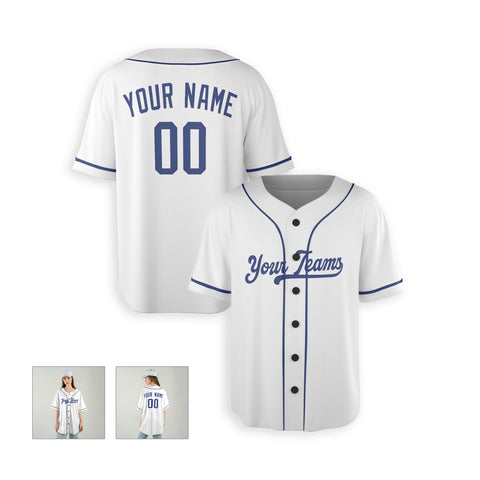 Personalized Los Angeles Fan White Baseball Jersey – Home Style Custom Name & Number