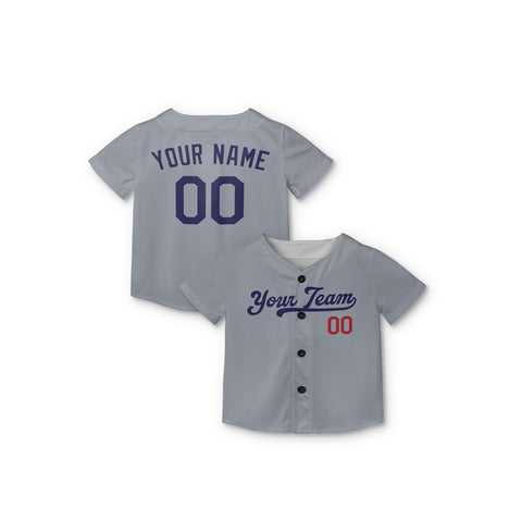 Personalized Los Angeles Fan Gray Baseball Jersey – Road Style Custom Name & Number