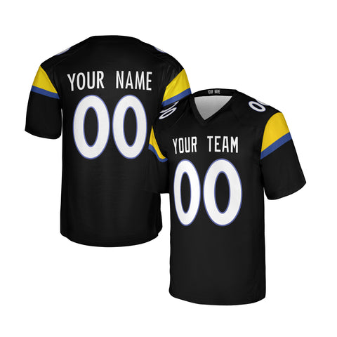Personalized Los Angeles Rams Black 2025 Rivalries Collection Football Jersey – Custom Name & Number