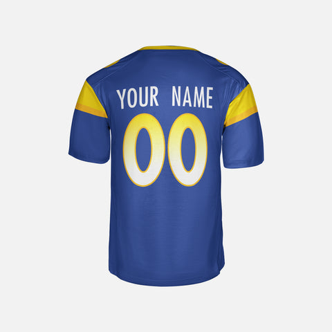 Personalized Los Angeles Fan Royal Football Jersey – Custom Name & Number