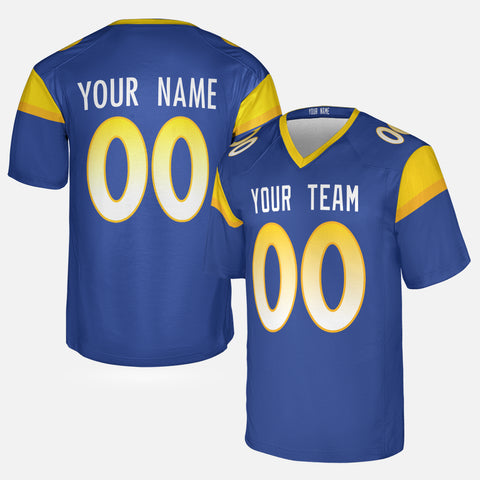 Personalized Los Angeles Fan Royal Football Jersey – Custom Name & Number