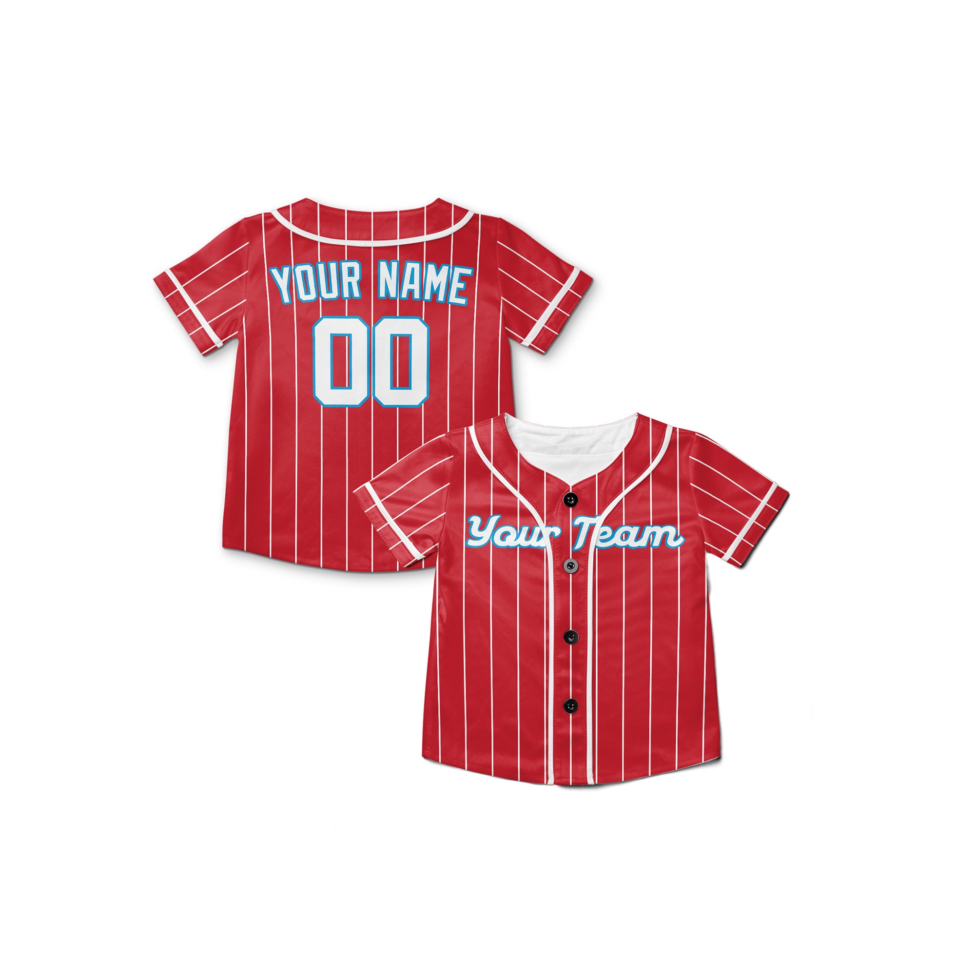 Personalized Miami FL Fan Red Baseball Jersey – City Style Custom Name & Number