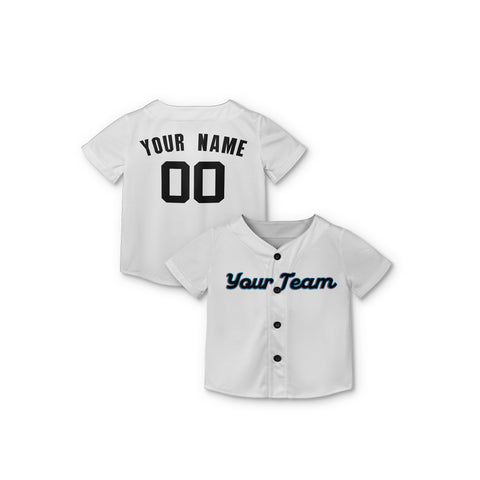 Personalized Miami FL Fan White Baseball Jersey – Home Style Custom Name & Number
