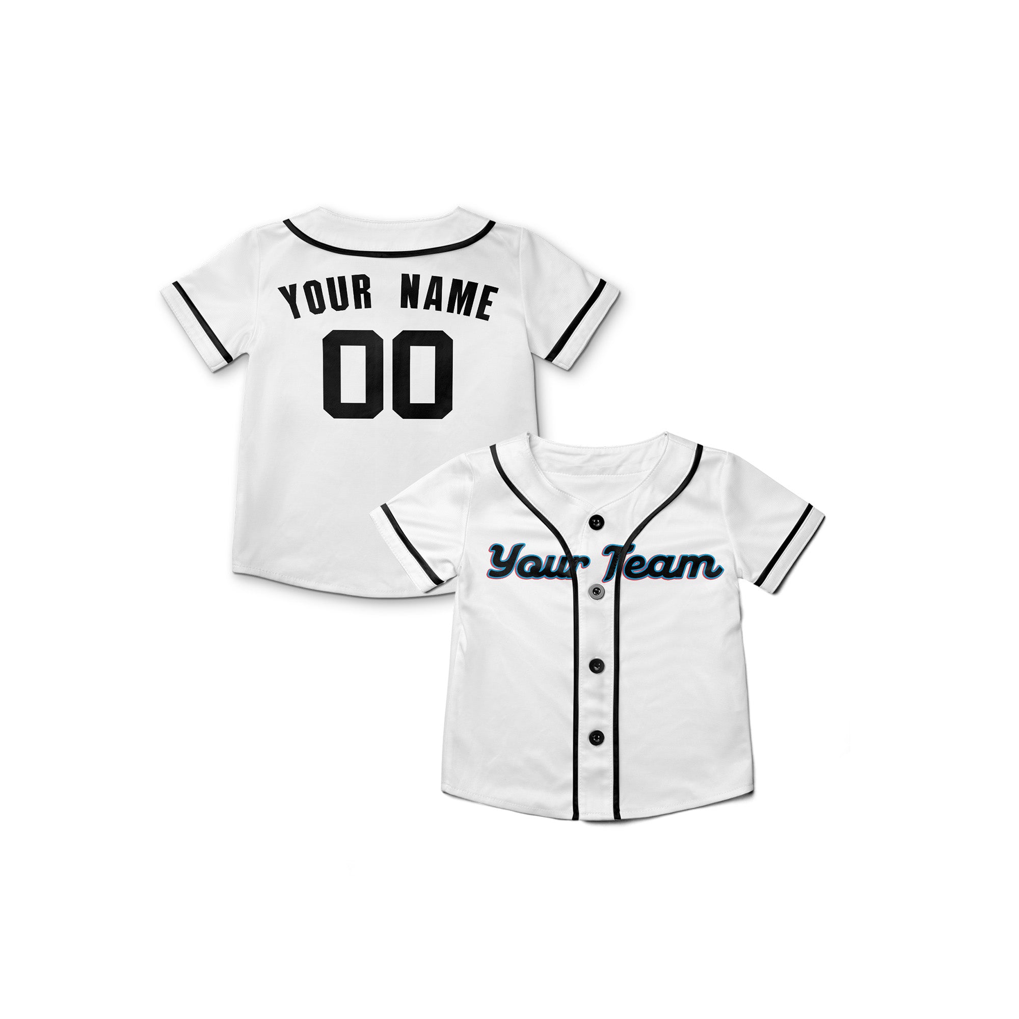 Personalized Miami FL Fan White Baseball Jersey – Home Style Custom Name & Number