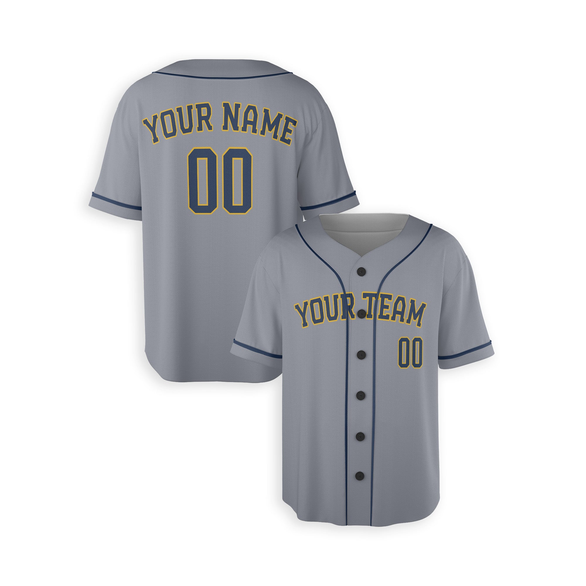 Personalized Milwaukee Fan Gray Baseball Jersey – Alternate Style Custom Name & Number